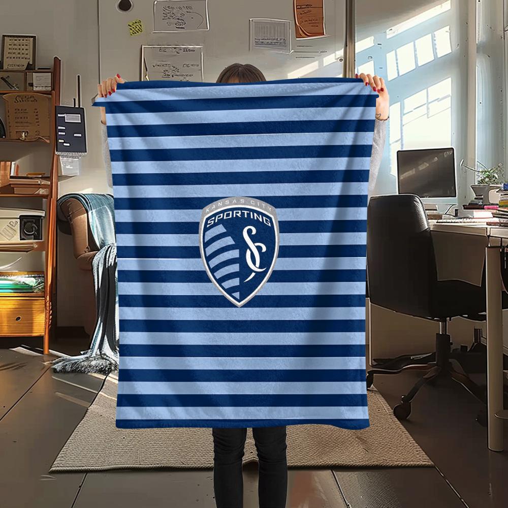 Sporting Kansas City Flannel Blanket, High quality Comfortable for All Seasons, Home Decor, Warmth and Comfort