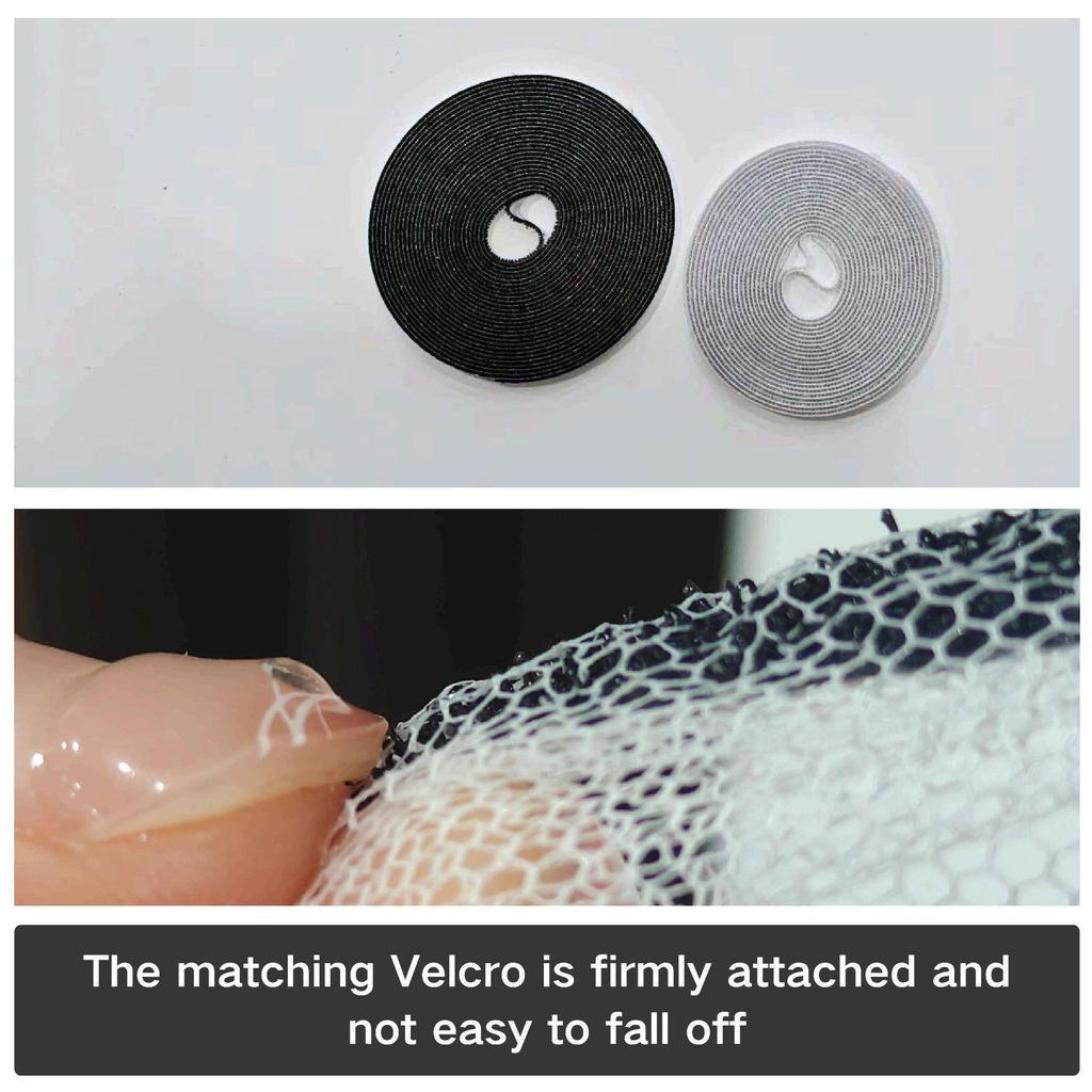 Summer Mosquito Protection Self-Adhesive Window Screen - Easy Install Mesh with Velcro