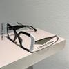 Oversized Square Glasses Women Fashion Patchwork Rim Blue Light Blocking Optical Frames  Stylish Design Decor Eyewear