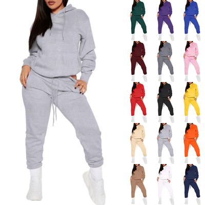 Modischer Damen Freizeit-Kapuzenpullover Sportanzug