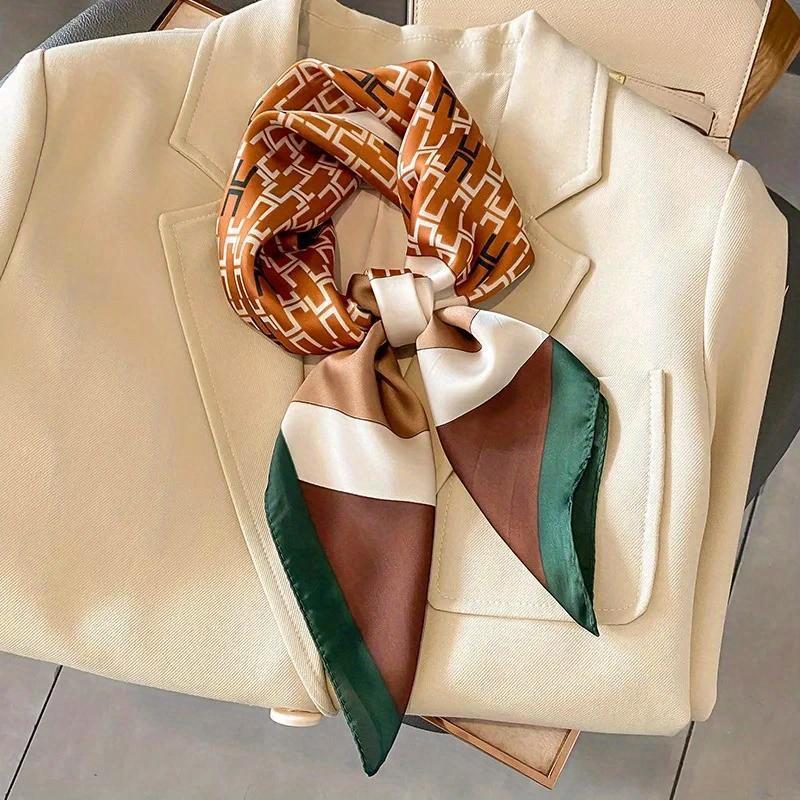 

New Style Headscarf The Four Seasons Design Kerchief Popular 70X70Cm Square Scarves Luxury One Size