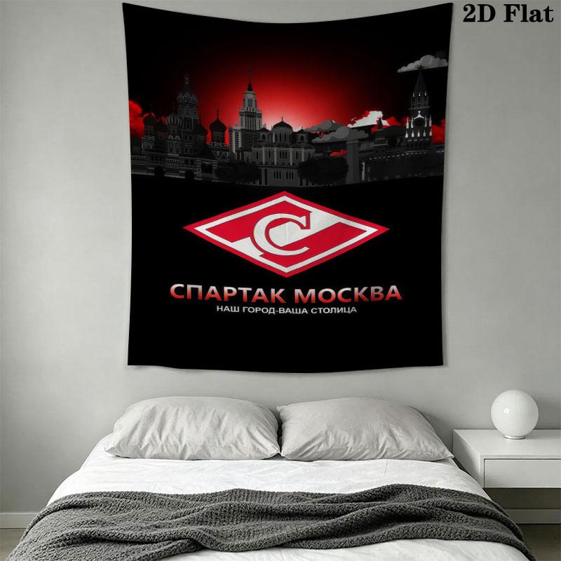 Spartak Moscow Gleam Wall Hanging Printed Fabric Blanket Decorative Tapestries for Bedroom Living Room Home Decor