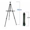 Thickened Iron Folding Art Easel: Triangular Display & Fluorescent Board Stand