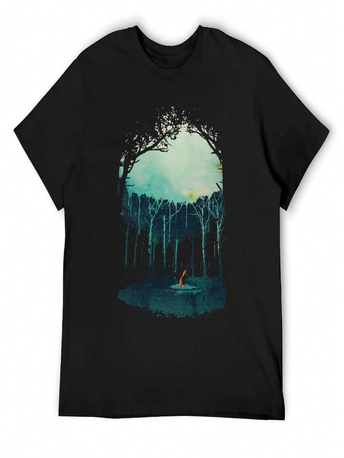 Deep In The Forest T-Shirt New Gifts And T-Shirts Shirts Graphic Anime Shirt Shirts Graphic Tee unisex Graphic T Shirts S разноцветный