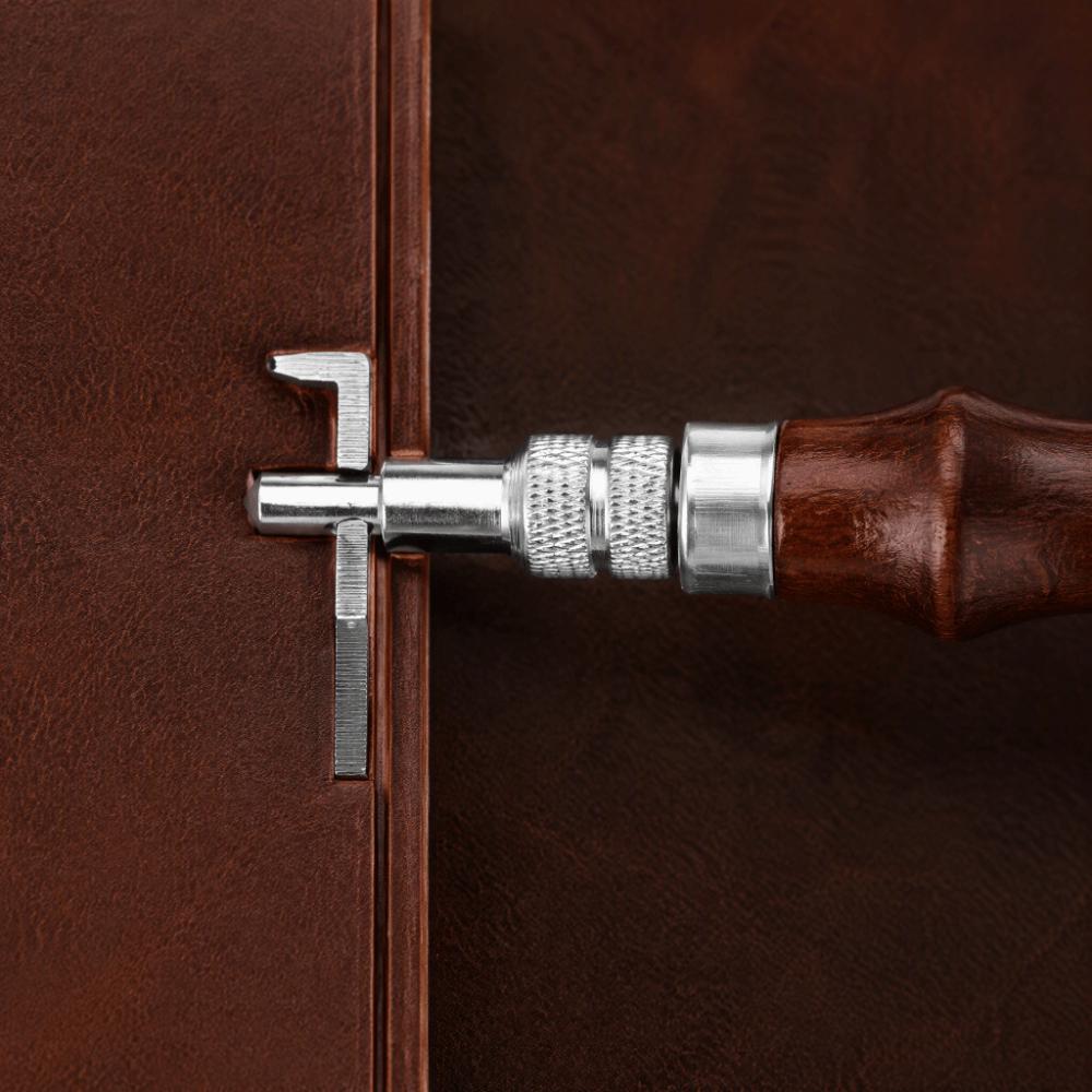 Adjustable Depth Stitching Groover Tool Adjustable Groover Notcher  DIY Leather Craft