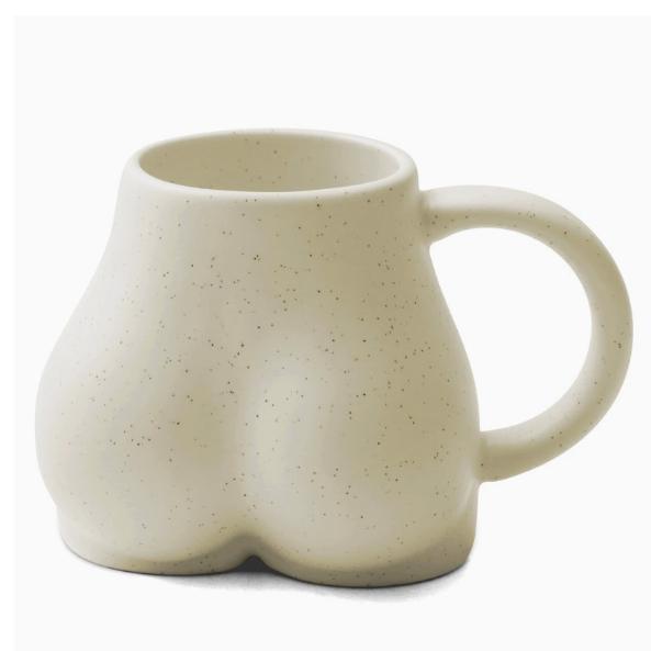 2 Pcs Funny Butt Mug Ceramic Coffee Cup Creative Personality Art Cup Drinking Water Mug Coffee Cups