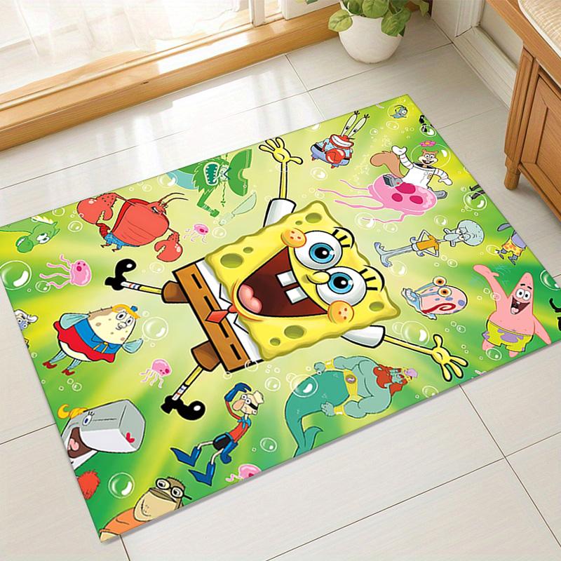 Spongebob Squarepants Adventure Carpet For Playroom Bedroom Living Room Sofa Home Decorkids Game Area Rug Nonslip Floor Mat
