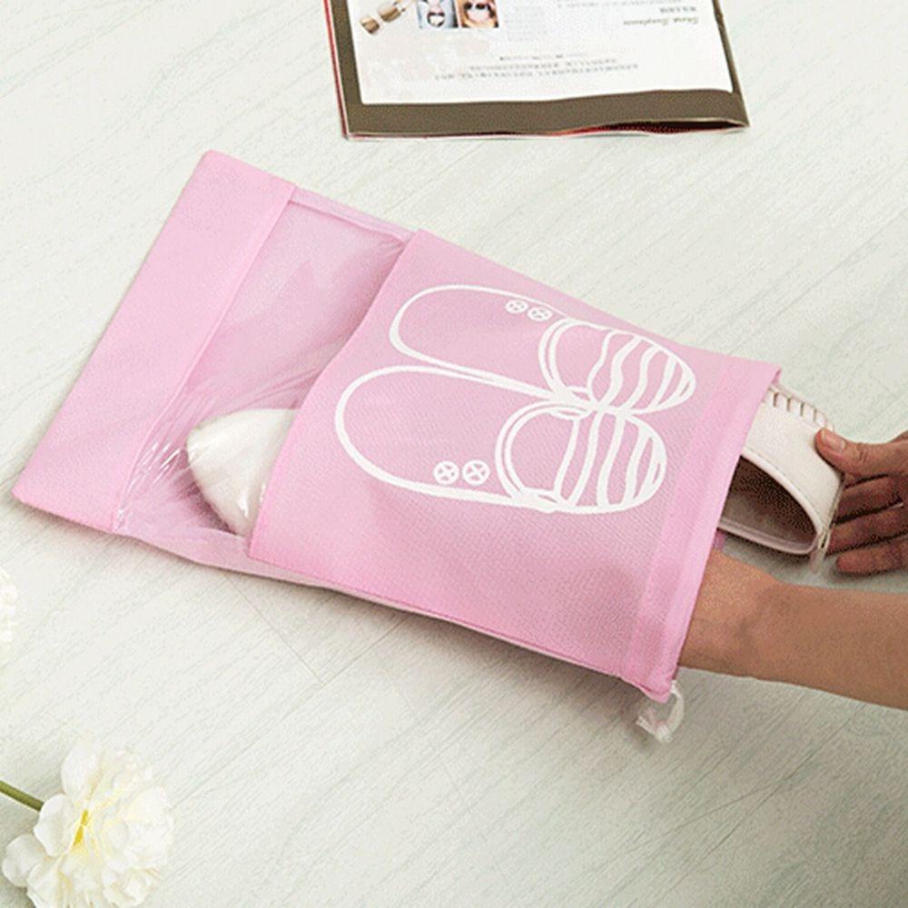 Non-woven Shoes Pouch Drawstring Closet Bag New Dust-proof Storage Bags Travel