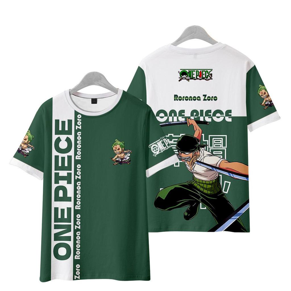11 barev ONE PIECE Anime Dámské Pánské Trička Kreslený Potisk O-Výstřih Oversized Krátký Rukáv Módní Pánské Oblečení Streetwear
