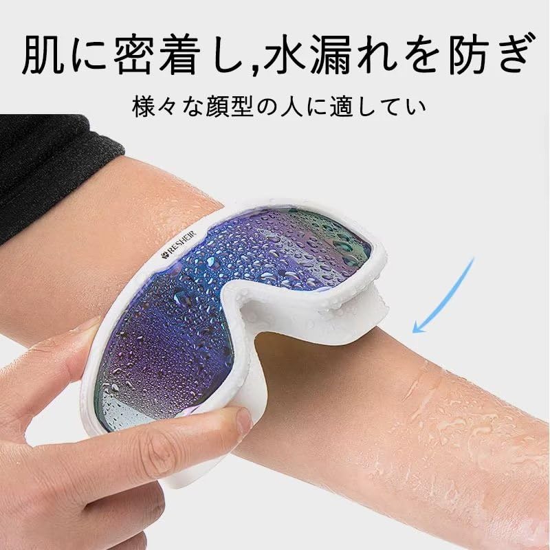 Godfun Swimming Goggles for Adults and UV Water Leakage Stylish Soft Silicone Swimming Clear Underwater Style 1 Fitness, Anti-Fog, Protection,