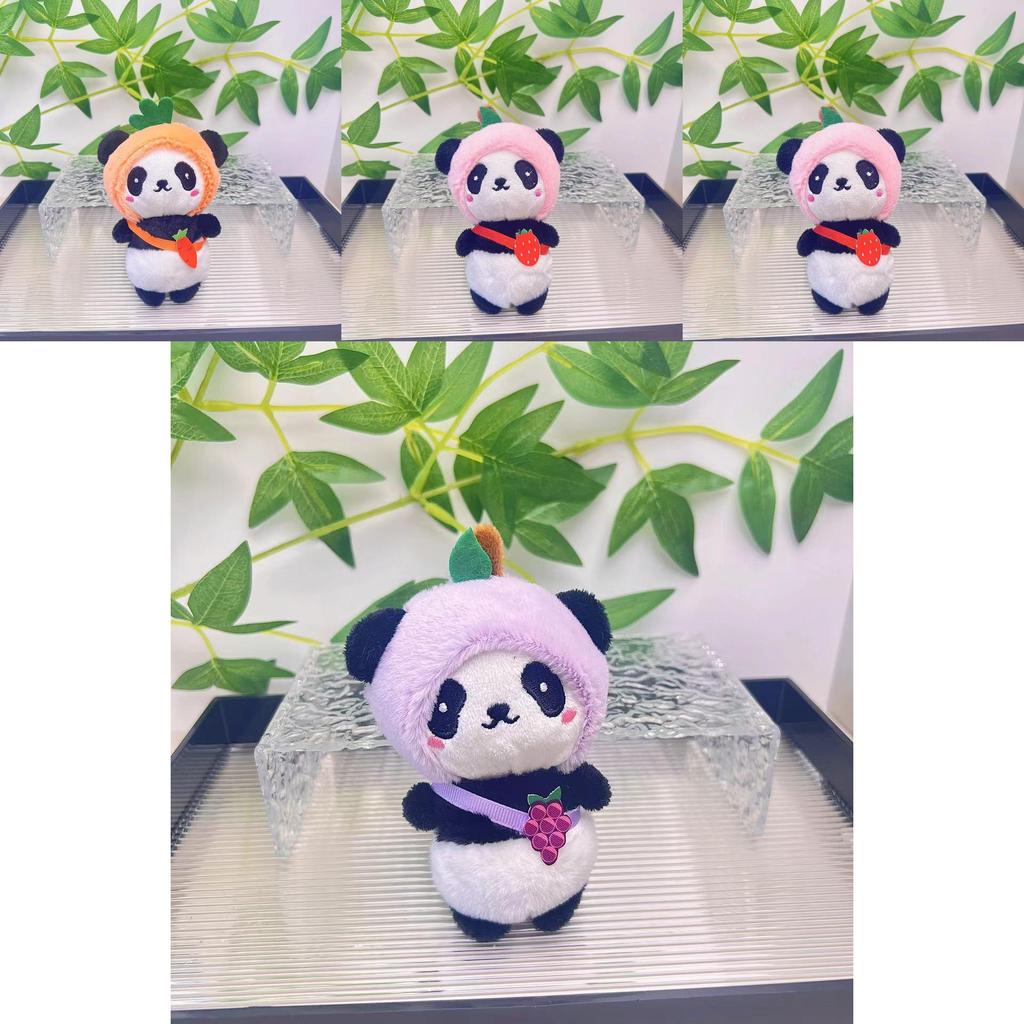 Delightful Mini Panda Plush Toy Keychain Accessory In Various Fun Colors For Gift Giving