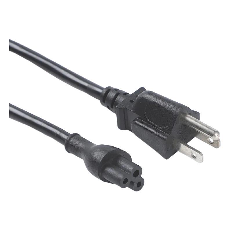 C6 Plum Blossom 1.5m 10A US Standard AC Power Cord for Laptop/Monitor
