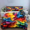 Swirling Colorful Paint Splashes. Bedding Sets Duvet Cover Sets Duvet Covers Pillowcases(1 * Duvet Cover 2 * Pillowcases Without Duvet Insert)