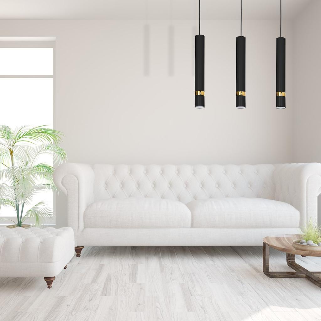 Lampa Wisząca Joker 3 Gu10 Czarny  Milagro Mlp6080