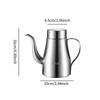 Stainless Steel Oil Pot Portable Oil Kettle Household Edible Oil Pot Long Mouth Oil Bottle 400ML/500ML/700ML/1000ML/1400ML