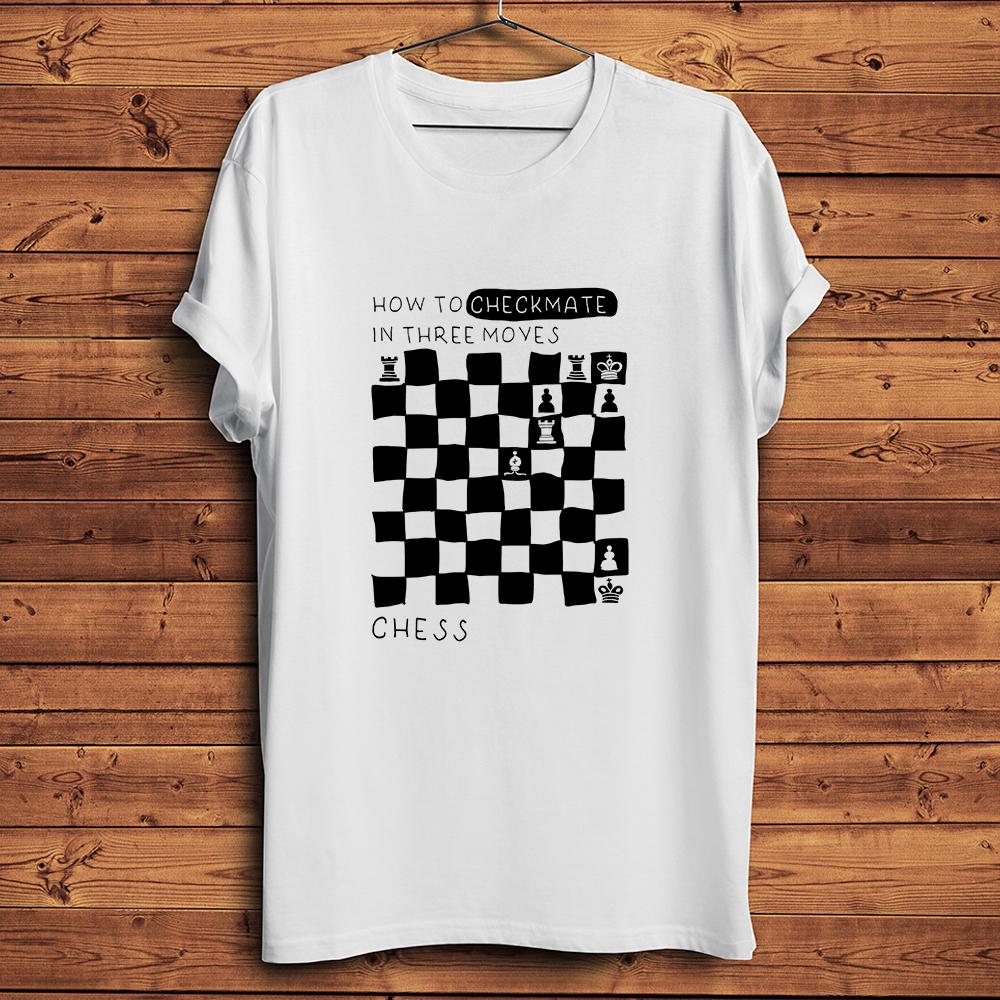 How To CheckmateFunny Chess TShirtShort Sleeve Oneck Casual TShirtstreetwearUnisex TeeNocracking Breathable Print
