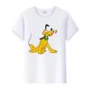 Casual Cartoon Goofy Pluto Clothes Plus Size T-shirt Summer White Tees 90S Tops Harajuku Blouses Tshirt Unisex