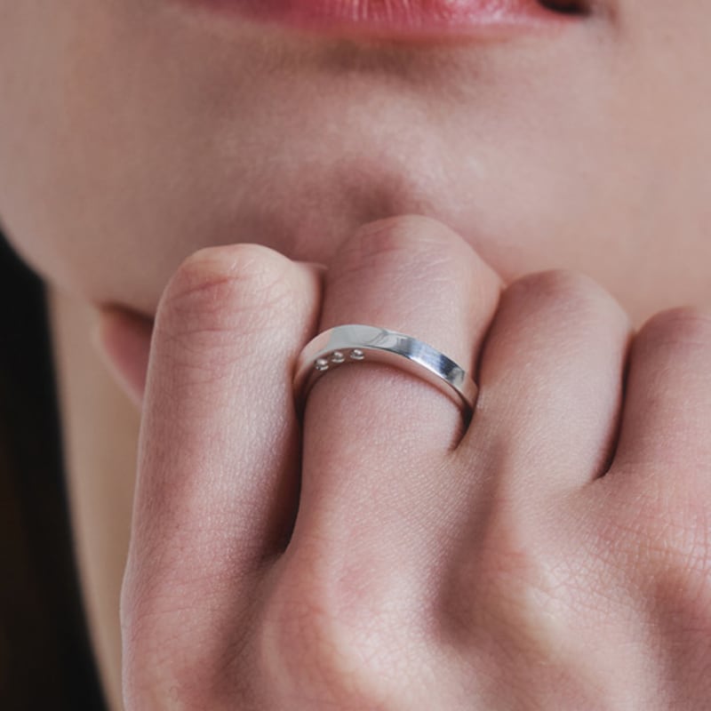 Liersi Legato Bold 3diamonds Ring