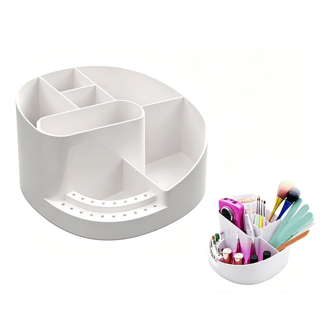 Nail Tool Holder with 18 Hole 7 Separate Compartments Nail Drill Holder for 3Celsius32 Inch Bits