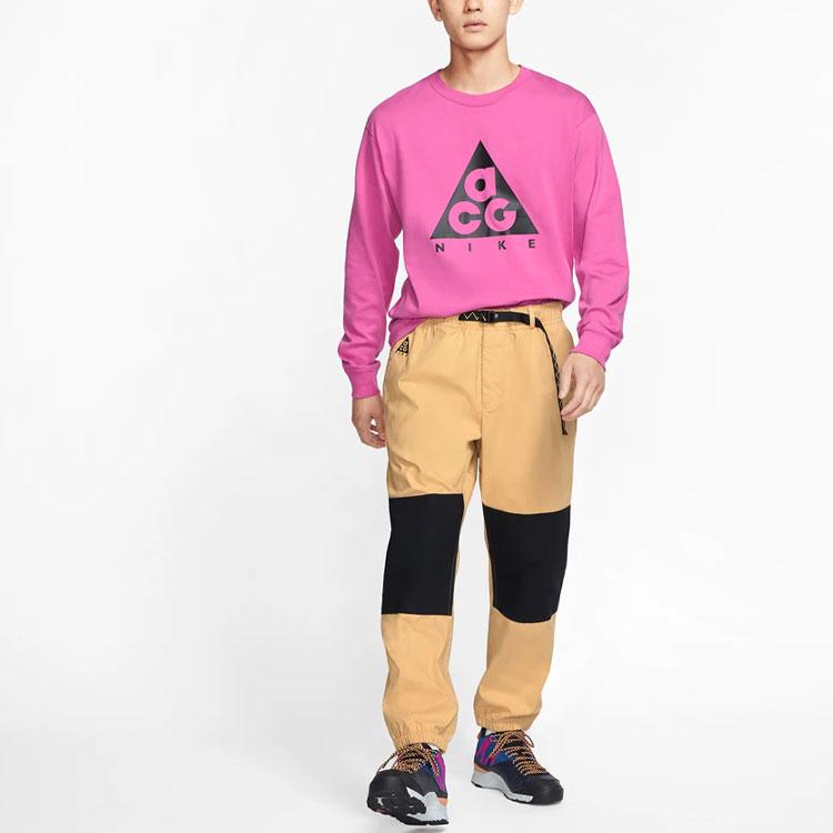 Nike ACG Basic Logo Long Sleeve T-Shirt Men Tops Lotus-Pink BQ7203-662