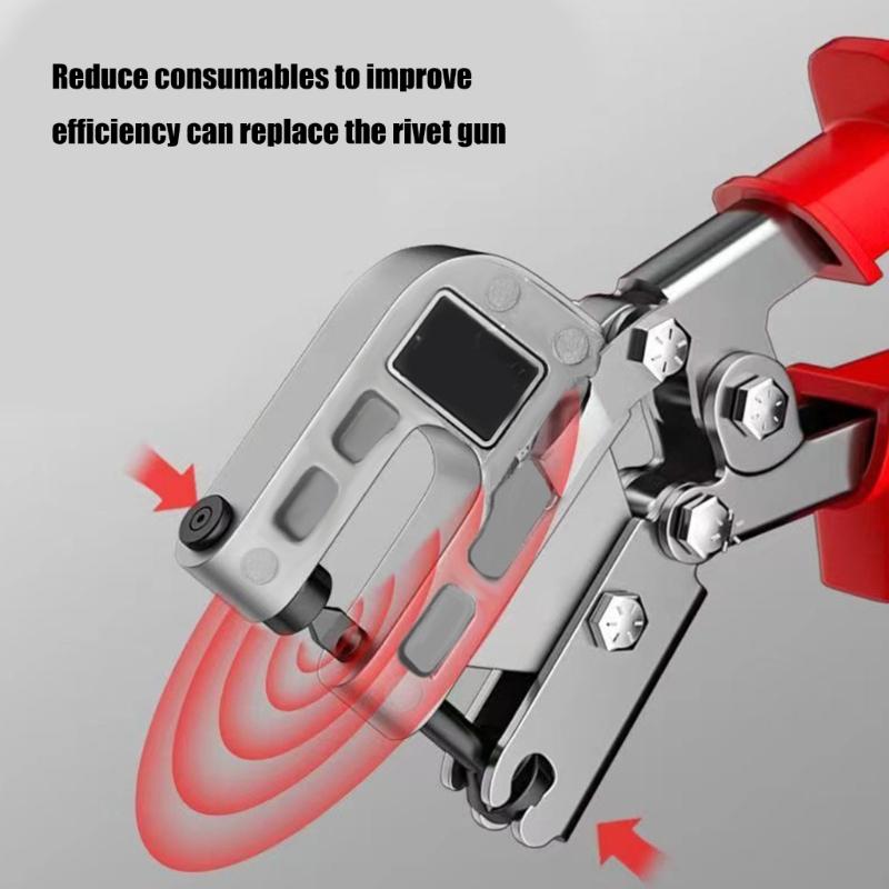 High Strength Carbon Steel Metal Bolt Crimping Pliers Tool for Accurate Punch Locking in Wall and Ceiling Installations