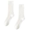 HW Yu Liu Shu Men's Thick Yarn Japanese Retro Slouchy Socks - Trendy Hong Kong Style Knitted Cotton Socks for Autumn and Winter