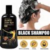 Black Hair Dye Shampoo, Black Instant Hair Color Shampoo, 3-in-1 Herbal Black Hair Dye Shampoo For Men Women