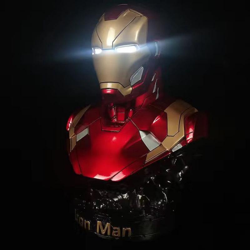 Black Panther & Venom Busts, Spider-Man Statue, Luminous Iron Man Figure – Free Shipping on One Item