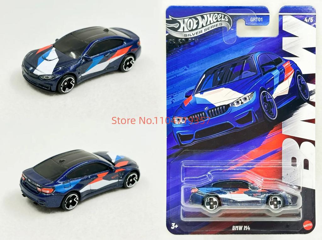 AAAOQ1 Hot Wheels Bmw Set 2025 Silver Series M1 M2 M3 M4 M5 1:64 Scale Die-Cast Model Vehicle Cars Unopened Grt01 Collection Mdoel Toys