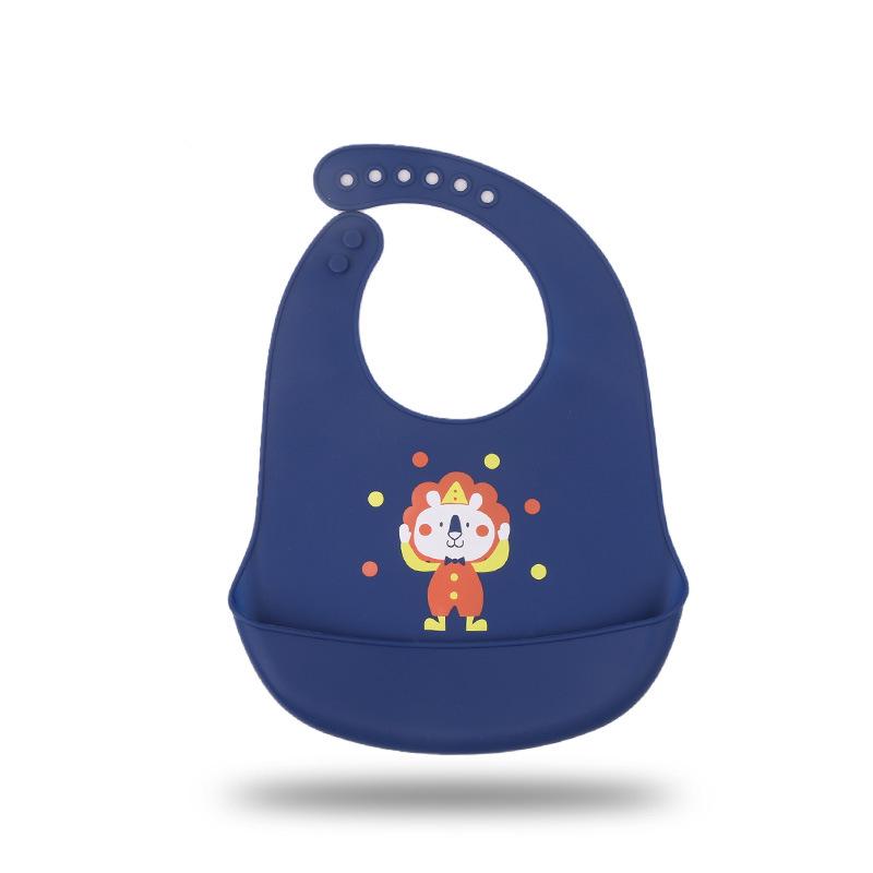 Waterproof Food-Grade Silicone Baby Bib - Leak-Proof, Self-Feeding, Drool Protection