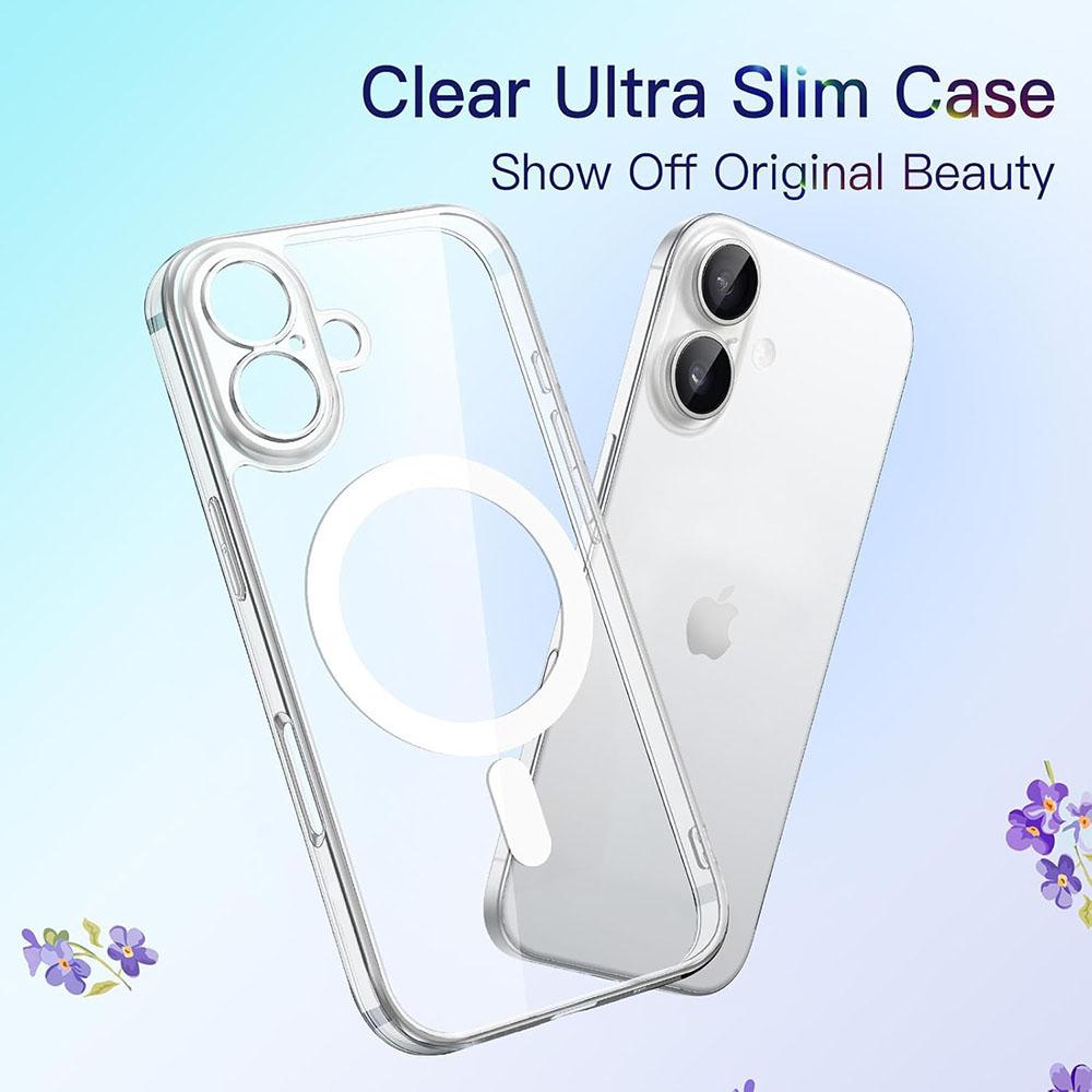 Camera Protection Hybrid Case For iPhone Air 17 16 15 14 11 Pro Max Plus 16E Magnetic MagSafe Shell Hard Silicone Cover
