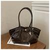 Large Capacity Tote Bag, Small and Unique Pleated Bag, Simple and Trendy Shoulder Bag