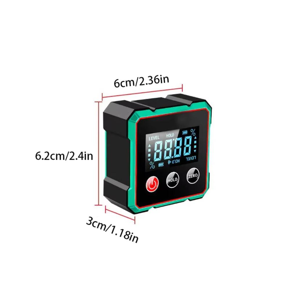 Laser Gauge Digital Angle Gauge 0-90° Range Inclinometer Magnetic Protractor  DIY Projects