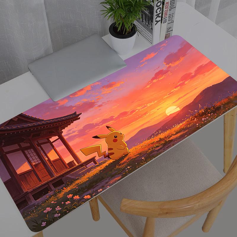 Mouse Pad Anime Gamer Gaming Pokemon Pikachu Accessories Red Varmilo Keyboard PC Computer Desk Mat XXL Carpet Mousepad