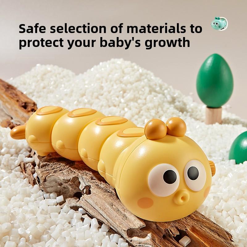 Ovly Cute Clockwork Wobbly Caterpillar Wind Up Toy Cartoon Kawaii Little Bug Decompress Anti-stress Fidget Baby Learning Toys Gifts