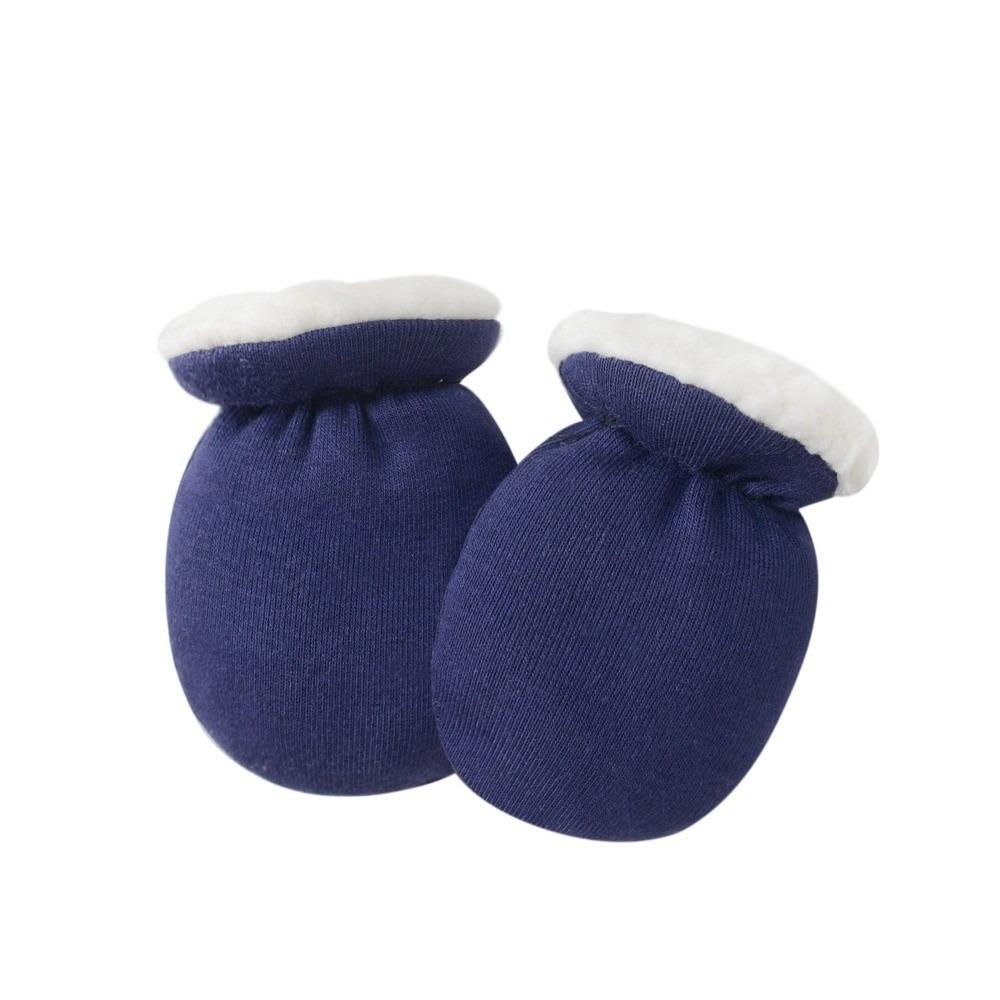 Jednoduché jednobarevné batolecí rukavice Teplé Zesílené Dětské rukavice Huňaté Novorozenecké palčáky Podzim Zima