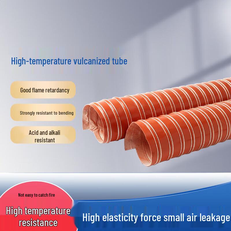 Jingjulong Silikon Glasfiber Högtemperatur Ventilationsslang