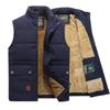 Mens Sleeveless Coat Fashion Plus Size Male Warm Waistcoat Fleece Vest Men Clothing Winter Vest Jackets