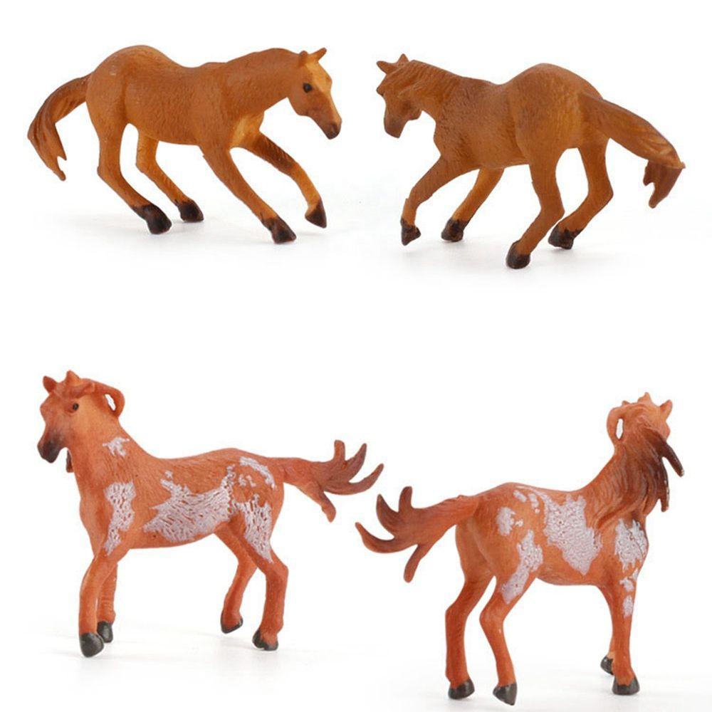 Foal Figures Morgan Stallion Educational Toys Animal Models Horse Miniature Desktop Ornaments