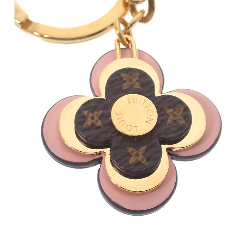 LOUIS VUITTON  M63085 Bag charm gold/pink metal/leather Women