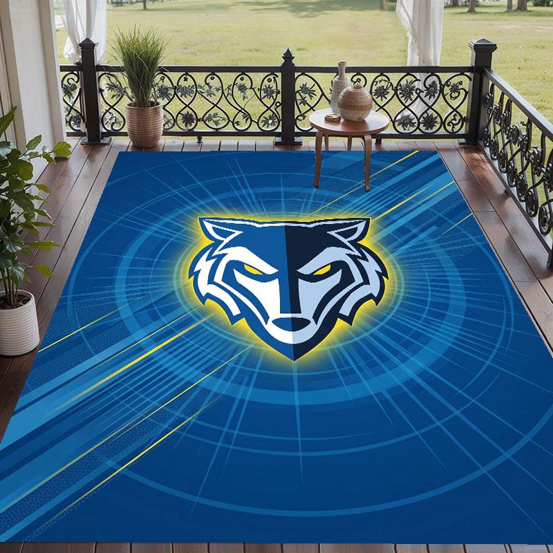 Soft Floor Carpet Warrington Wolves Pattern Area Rug Decorative Mat For Home Room Decoration