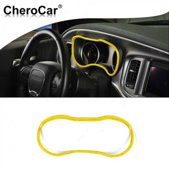 Center Consoles Dash Board Trim Dashboard Cover for Dodge Charger 2015-20 Yellow