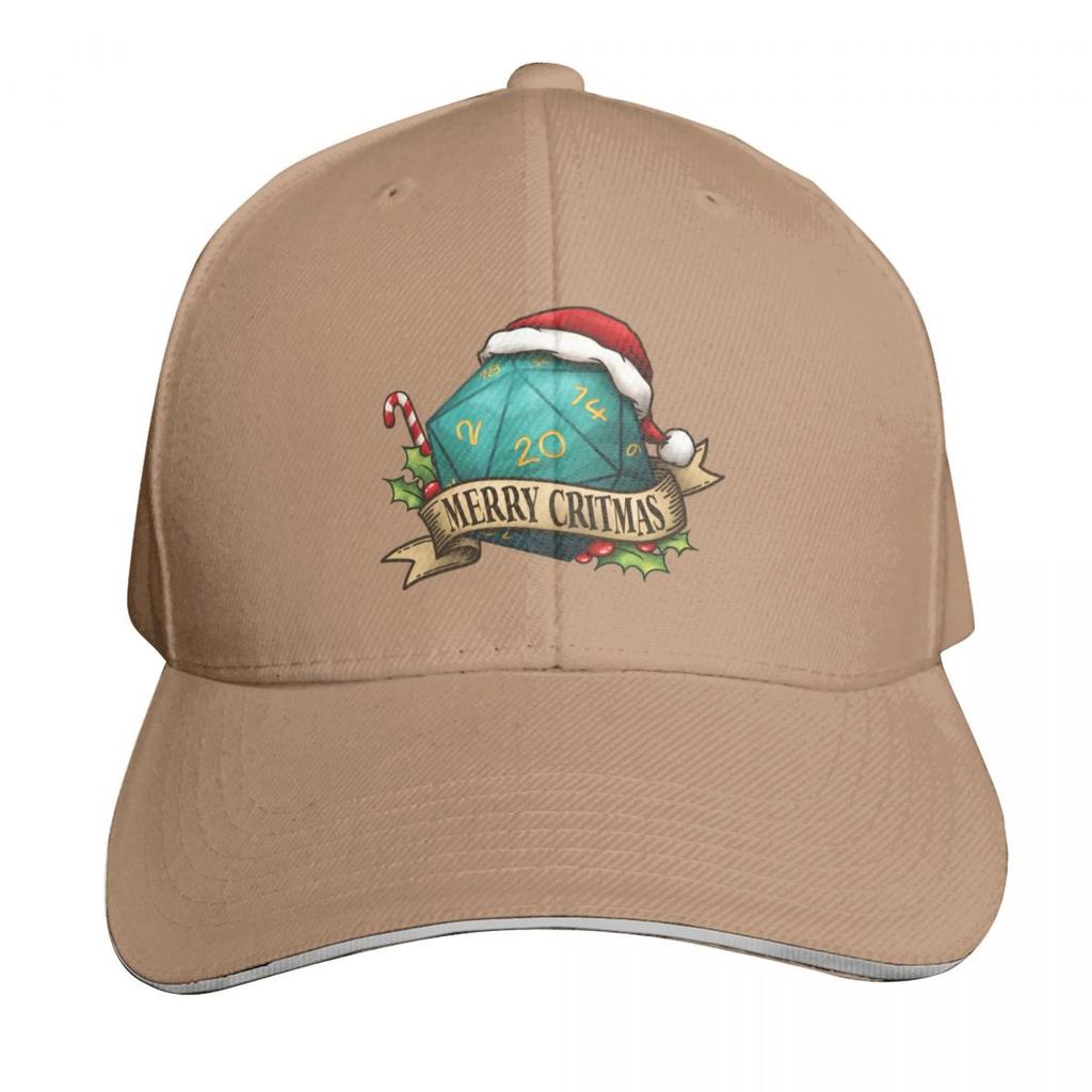 D Merry Critmas Dice Baseball Cap hats for Unisex Beach F funny hat Designer Unisex Womens