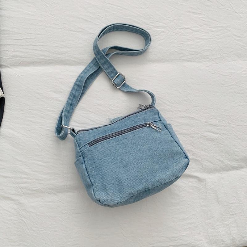 Bestickte Handytasche Jeans-Tasche Damen Umhängetasche