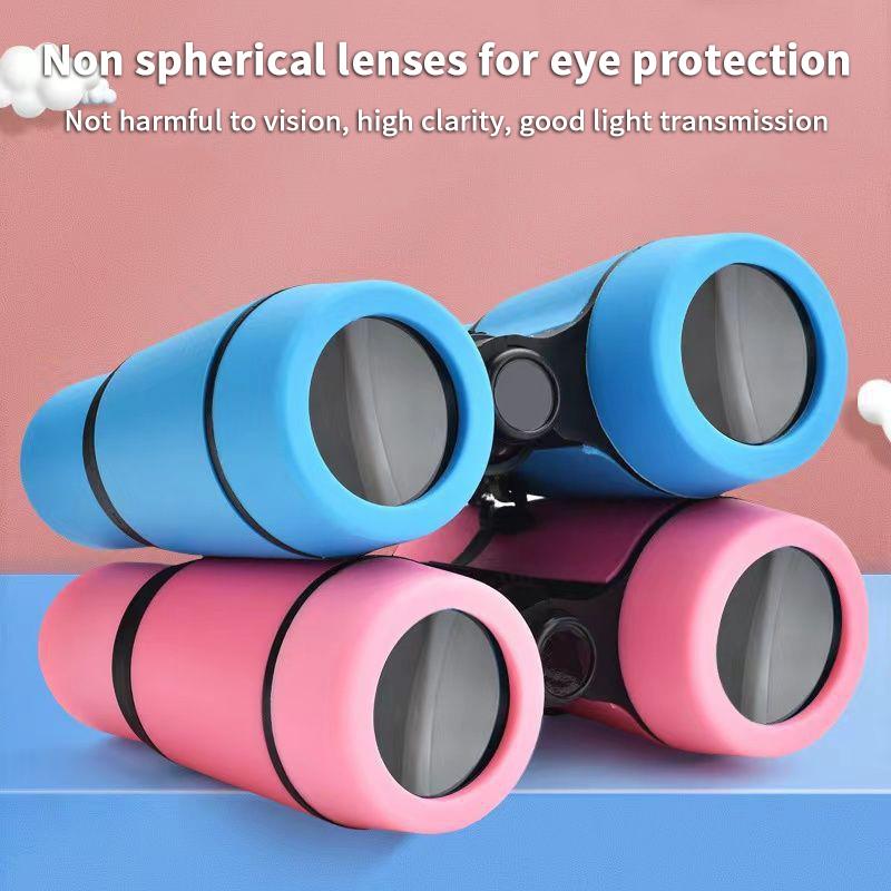 Kids Binoculars 4X30 Magnification Children's Toy Telescope Portable Foldable Outdoor Observing Telescope for Ages 3-12