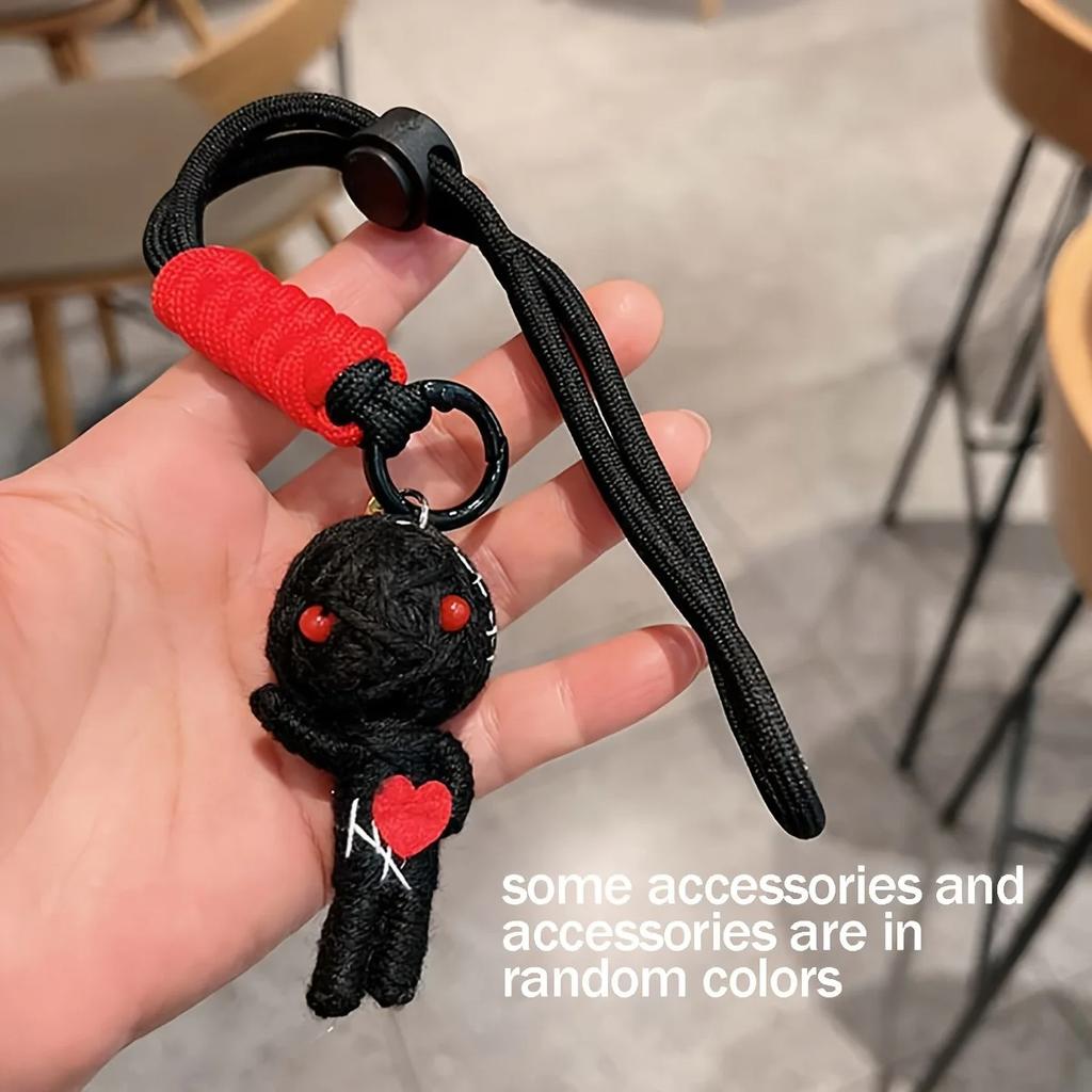 Woolen Voodoo Doll Creative Pendant Mummy Keychain Doll Male and Female Student Bag Hanging Couple Hanging Accessories
