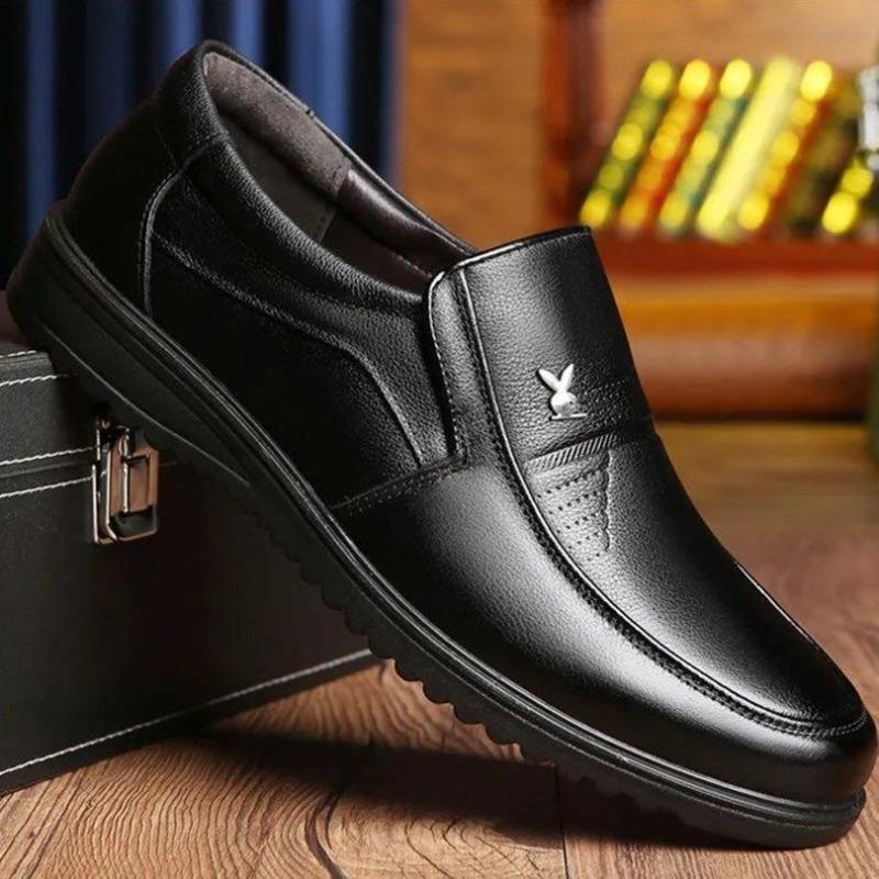 A Piece of Men's Casual Leather Shoes Men's Shoes Breathable Casual Soft-soled Business Leather Shoes Men's Leather Shoes