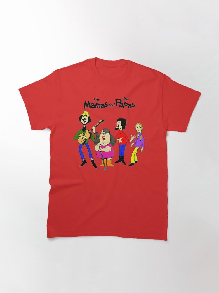 The Mamas & The Papas Four Band Members Cartoon Character Classic T-Shirt