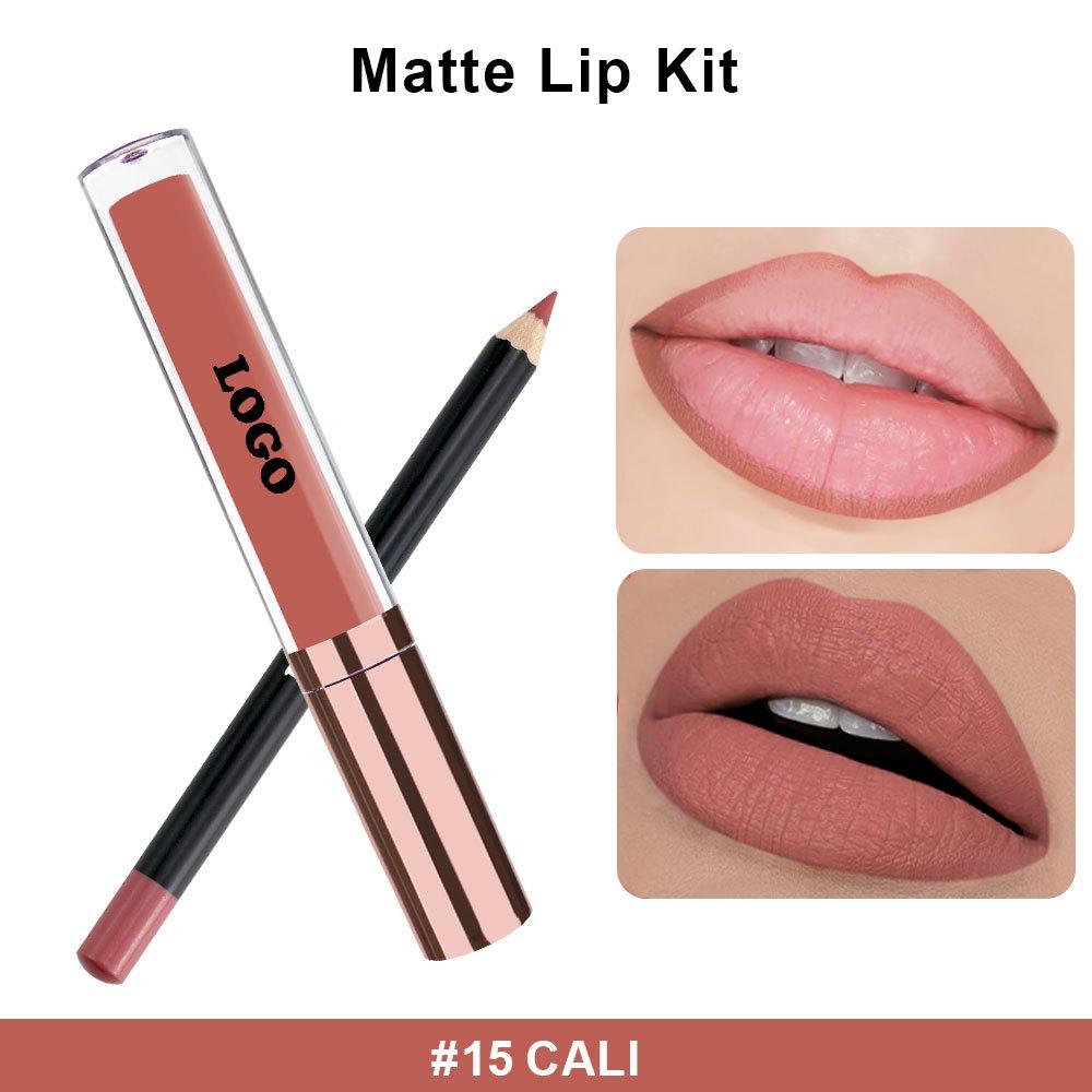 Waterproof Matte Lip Liner & Gloss Set: Long-Lasting, Non-Fading, Non-Stick
