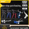 Stainless Steel Banding & Cable Tie Gun: Self-Locking Cutter & Bundling Pliers Tool